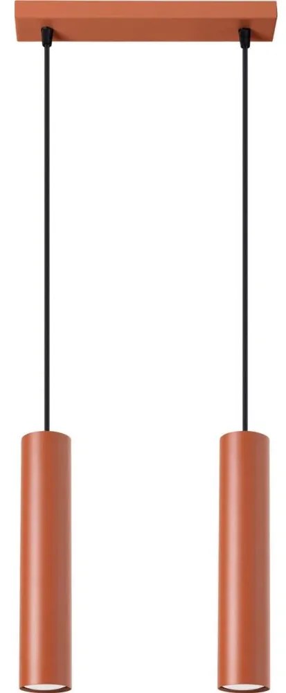 Sollux SL.1490 - Luster na lanku LAGOS 2xGU10/10W/230V červená
