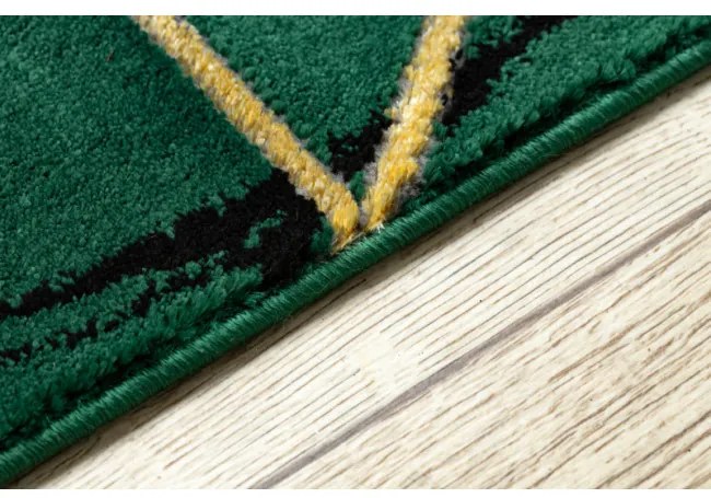 Behúň EMERALD exkluzívny 1012 glamour, marmur, geometrický zelený / zlatý - Výpredaj