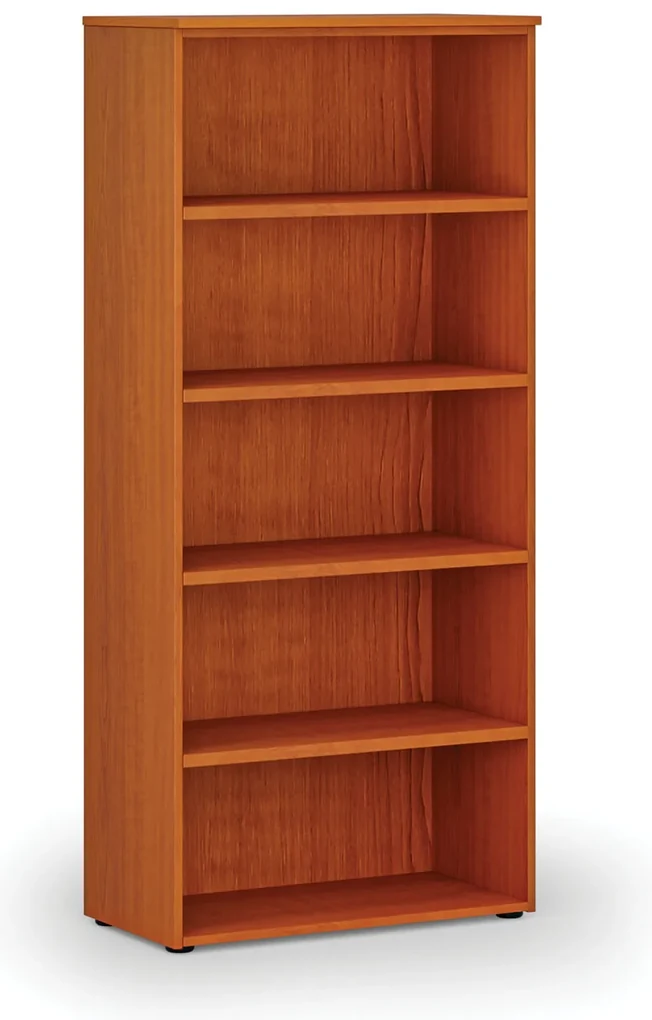 Kancelársky regál PRIMO WOOD, 800 x 420 x 1781 mm, čerešňa
