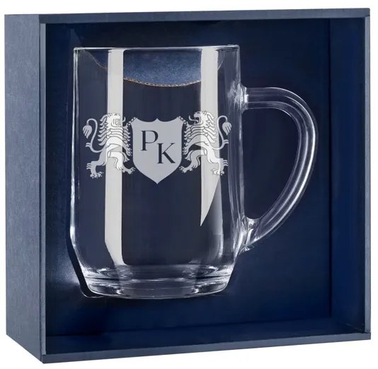 Pieskovaný polliter na pivo Monogram Lions