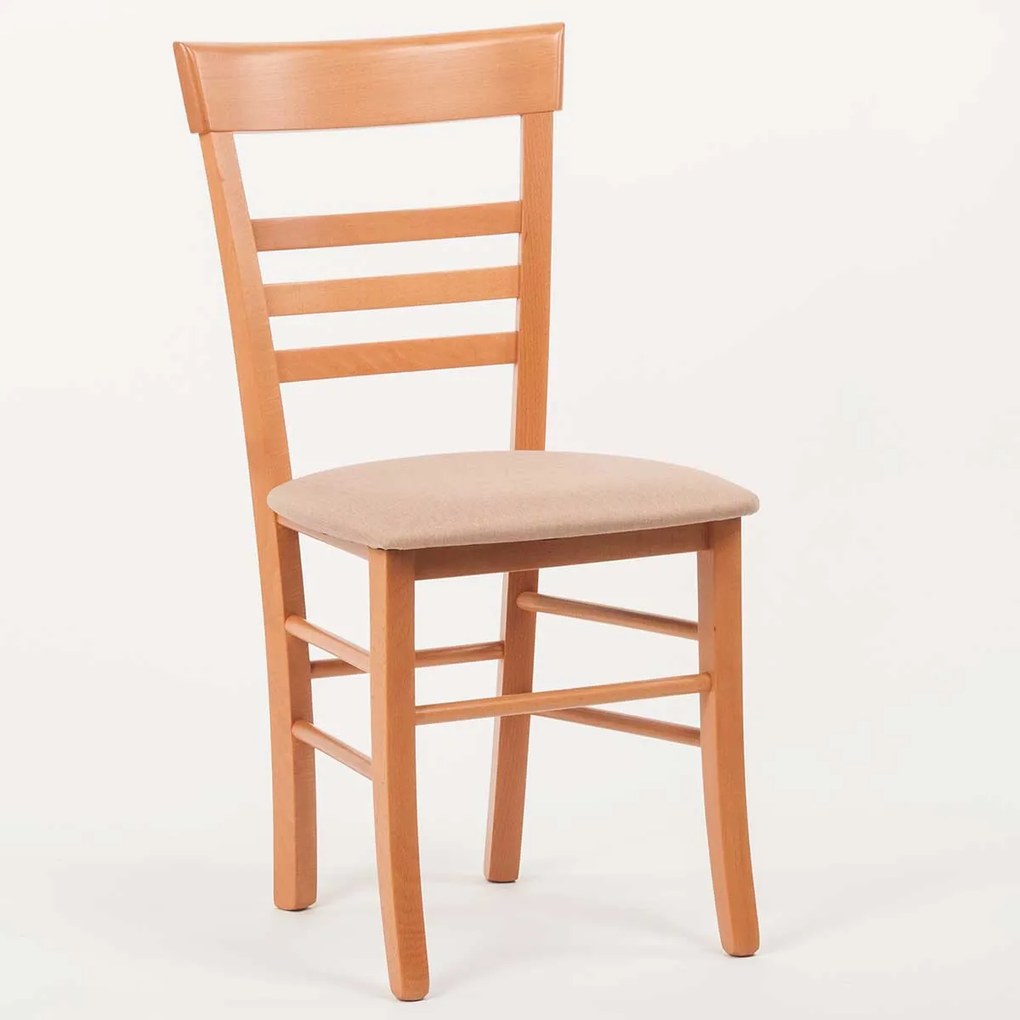 Stima Stolička SIENA s čalúneným sedákom Vyberte odtieň ->: Tmavo hnedá, Vyberte látku ->: LUX Terracotta 10