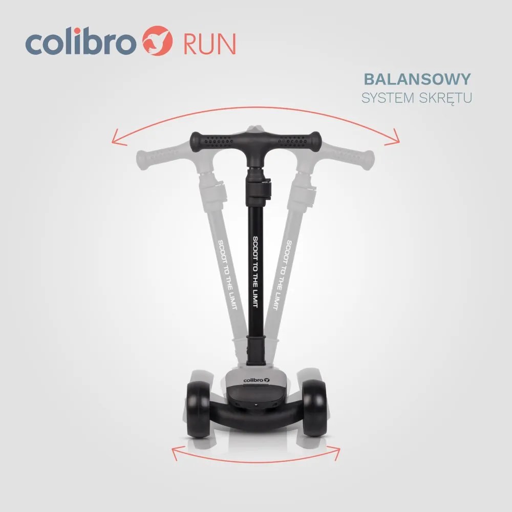 Detská kolobežka RUN sivá