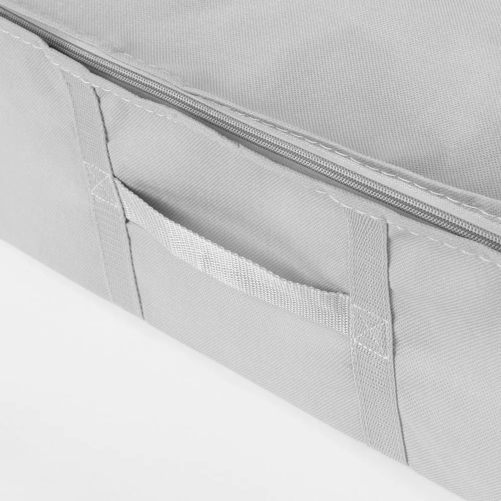 Vákuový/vystužený látkový úložný box na oblečenie 56x56x16,5 cm Granit – Compactor