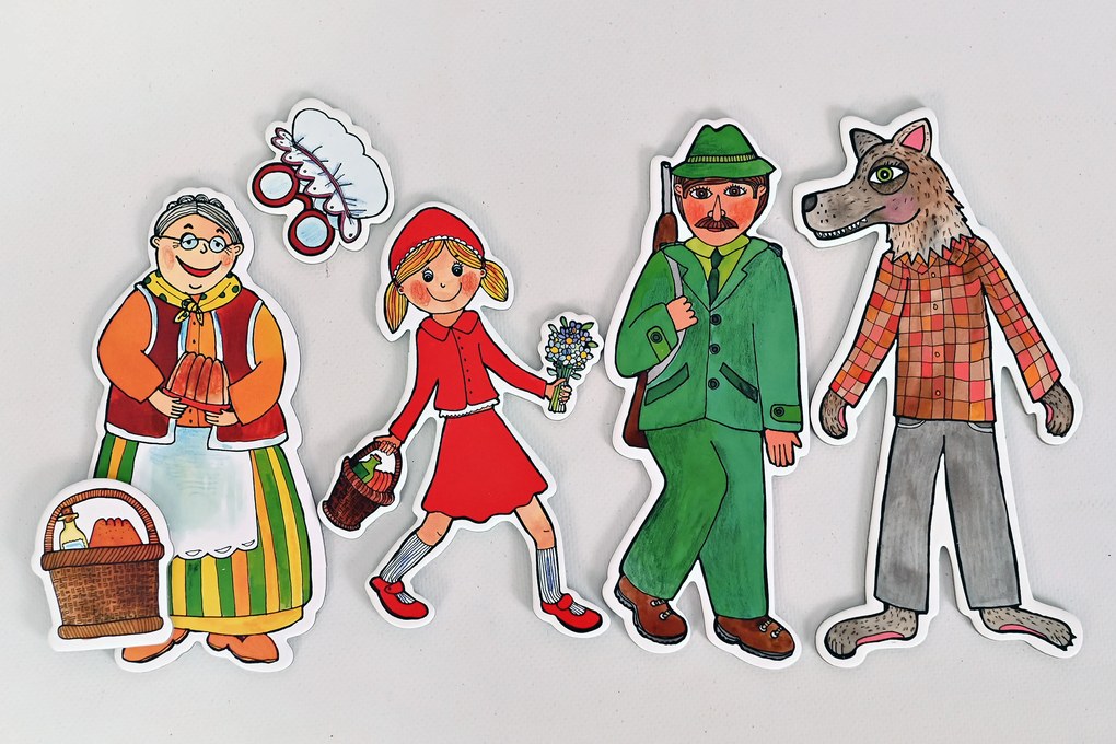 MARIONETINO – Červená Čiapočka – bábky 4 ks