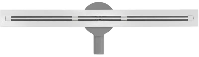 Mexen Flat Super Slim, super tenký odtokový žľab s 360° rotačným sifónom 60 cm, nerez, 1051060