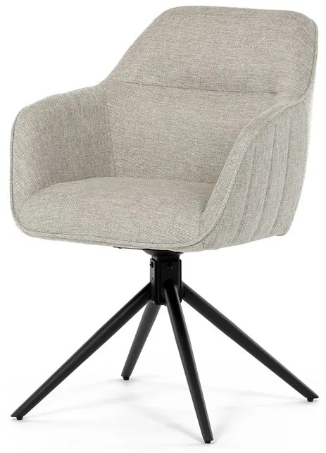 Autronic BONTEC Jedálenská stolička, krémová, látka, HC-536 CRM2 Farba: Šedá