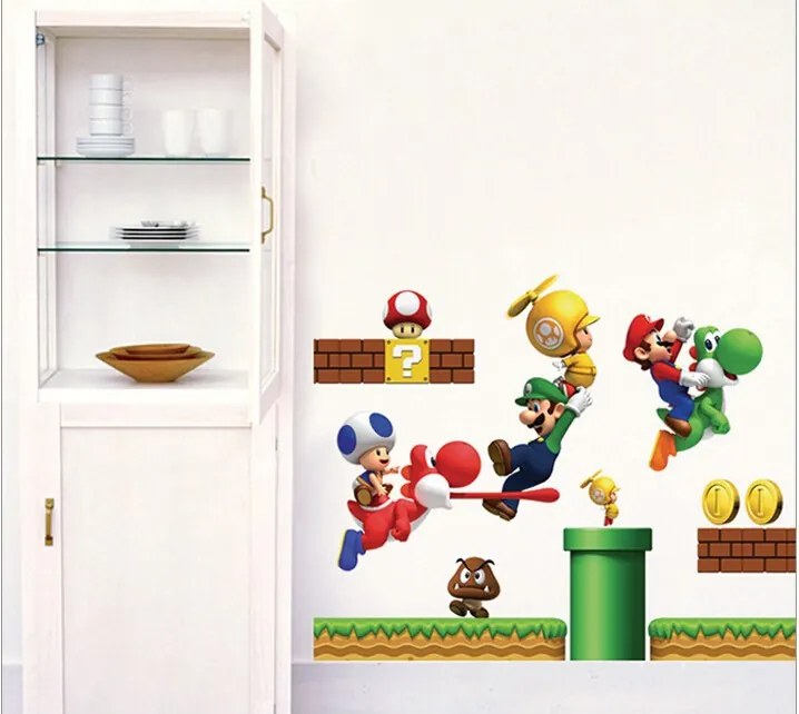 Veselá Stena Samolepka Super Mario Veľkosť: 72 x 60 cm