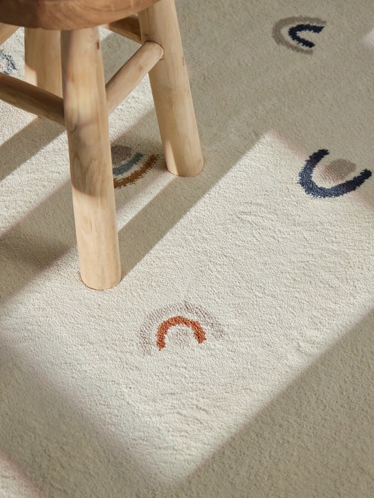 Hanse Home, Detský koberec Adventures 106414 Cream Multicolor kruh, 160x160 (priemer) kruh, viacfarebná, detská izba