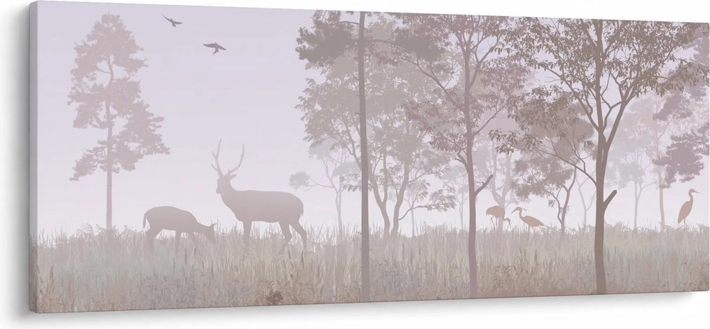 Obraz - Lesík jednofarebný (120x50 cm)