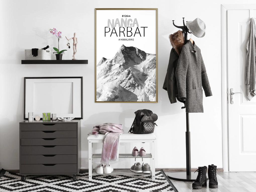 Artgeist Plagát - Nanga Parbat [Poster] Veľkosť: 40x60, Verzia: Zlatý rám