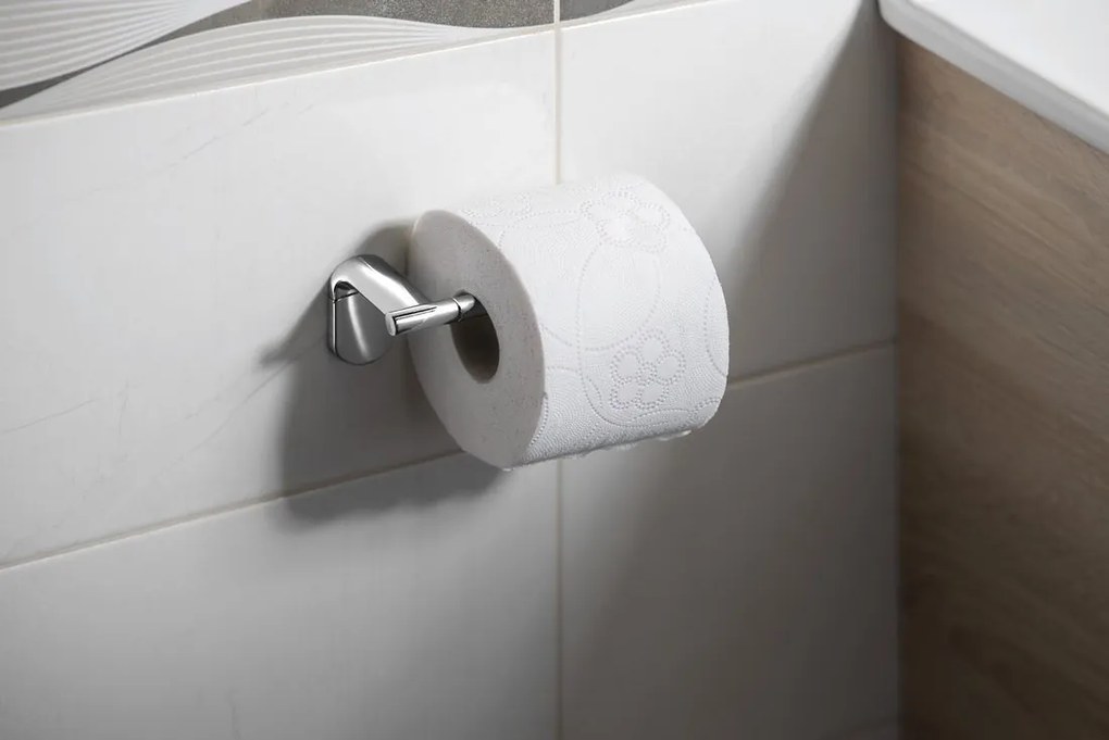Aqualine Aqualine, ZERO držiak toaletného papiera bez krytu, chróm, ZE017
