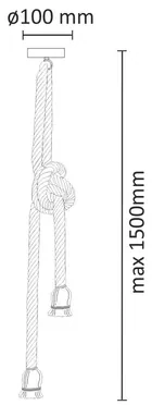 Visiaca lampa ROPE PRP