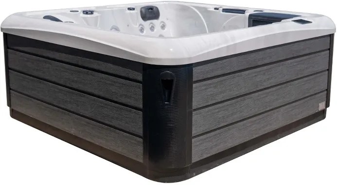 Akrylátová vírivka Malibu Malibu stříbrno-černá se šedou bočnicí