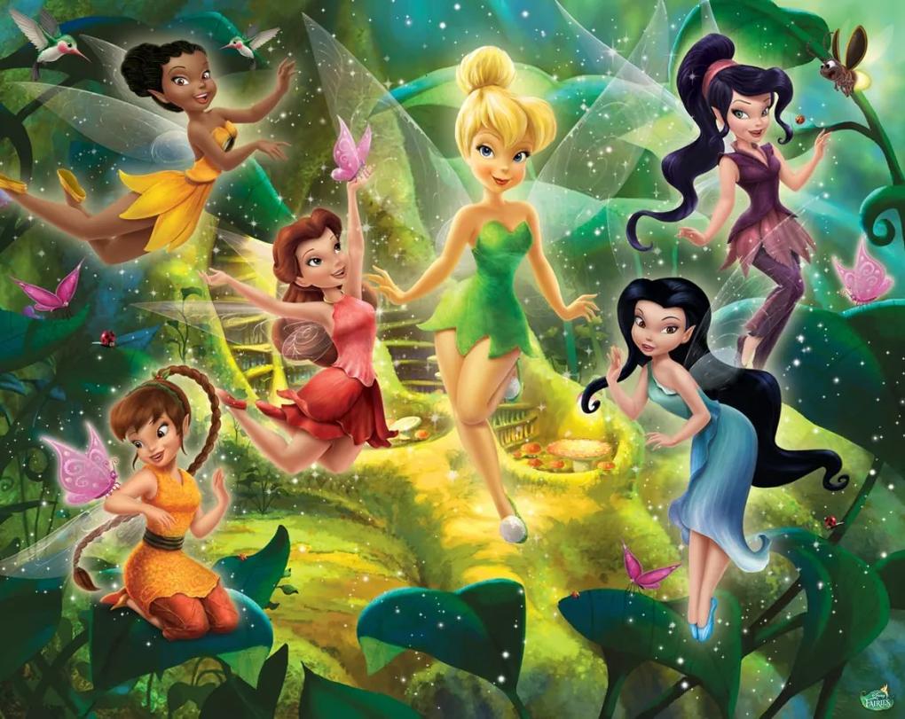 3D Fototapeta Disney Víly - Fairies + lepidlo zadarmo, veľkosť 244 x 305 cm