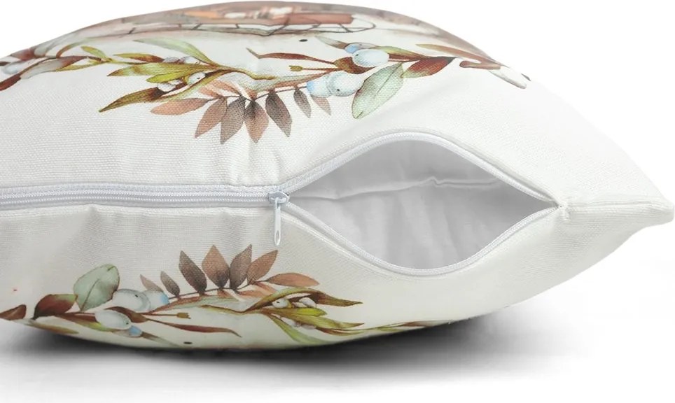 Polášek Vianočný dekoračný poťah na vankúš - Sane | 40 x 40 cm