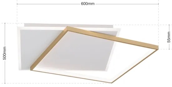 Orion DL 7-692- LED Stmievateľné stropné svietidlo EMANUEL LED/50W/230V biela/zlatá