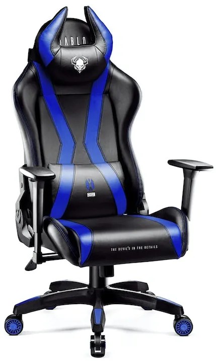 Herné kreslo Diablo X-Horn 2.0 Normal Size: Čierno-modré Diablochairs
