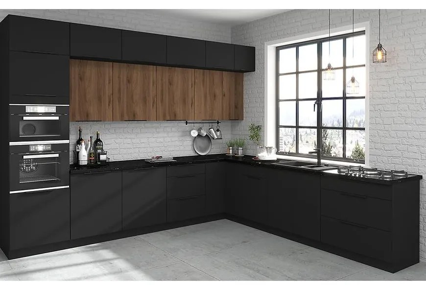 Rohová kuchynská linka Siena/Monza 330x300 Cm