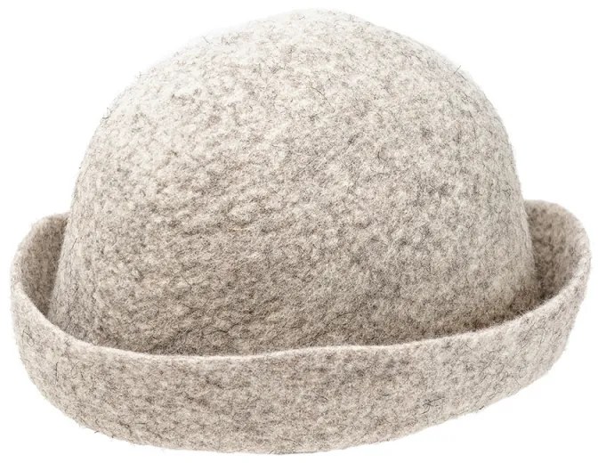 Klobúk do sauny z ovčej vlny Lahtiset, svetlo sivý