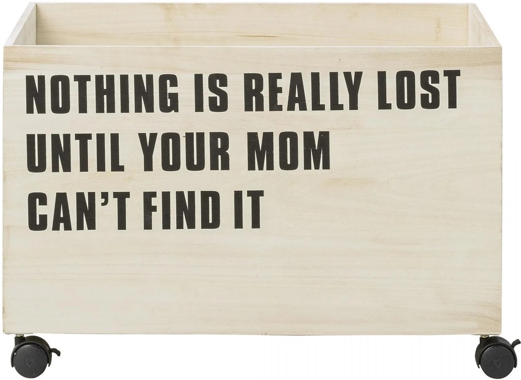 Bloomingville Úložný box na kolieskach Nothing Is Lost