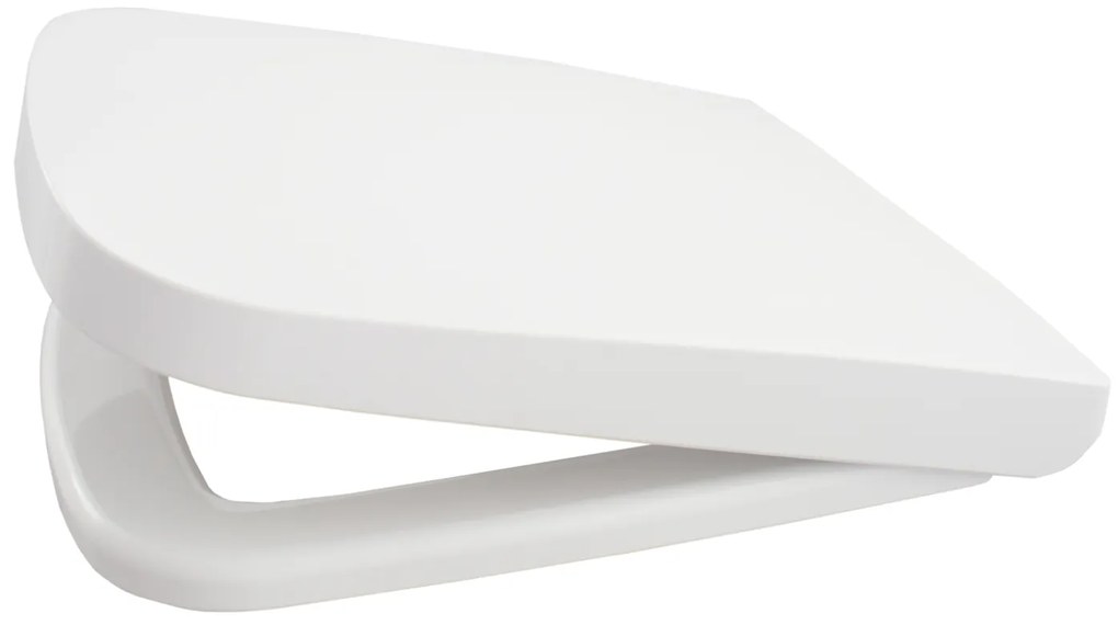 Gamma Viana, toaletná WC doska s pomalým zatváraním, duroplast, EasyClean, biela lesklá, GMA-D6