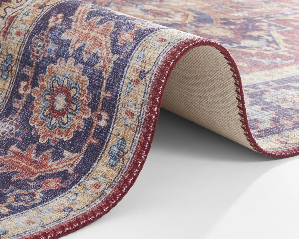 Hanse Home, Kusový koberec Asmar 104000 Plum/Red, 200x290, červená, chodba / predsieň