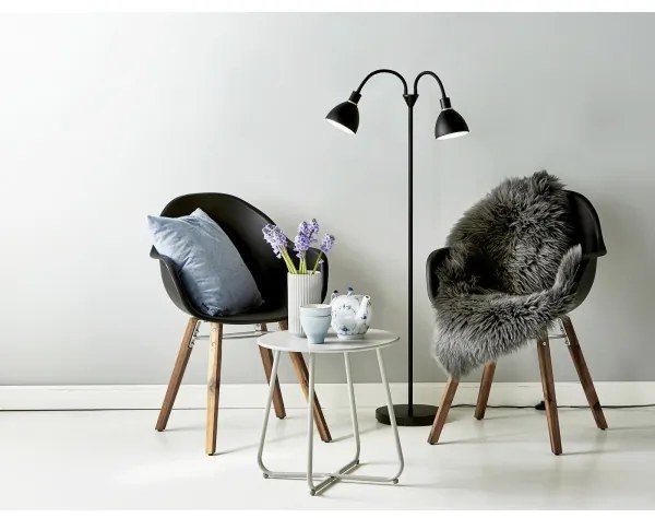 Nordlux - Stojacia lampa RAY 2xE14/25W/230V čierna