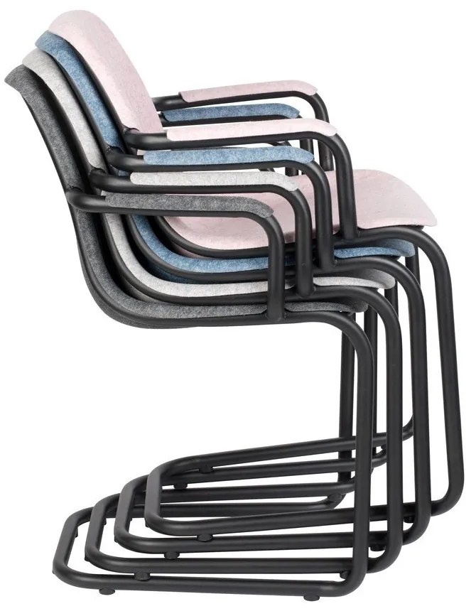 Svetlosivé jedálenské stoličky v súprave 2 ks Thirsty – Zuiver