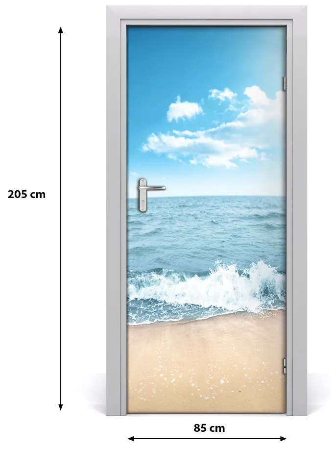 Fototapeta na dvere pláž a more 85x205 cm