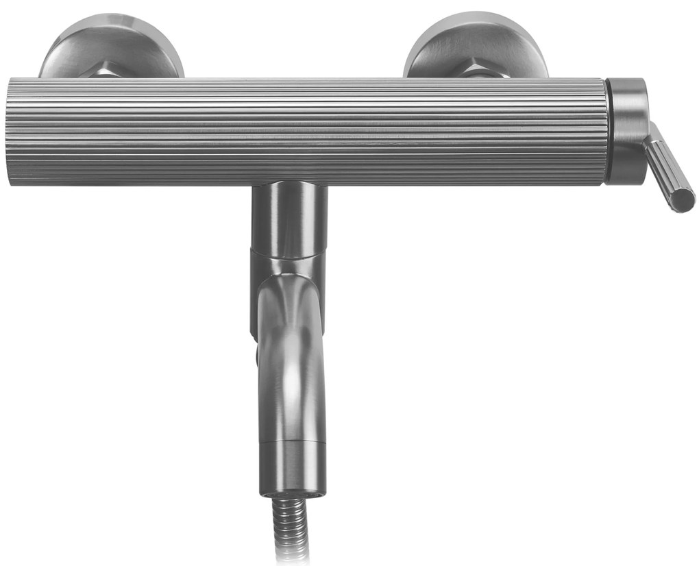 Rea Argon, vaňová batéria s ručnou sprchovou súpravou, brúsená oceľ, REA-B6452