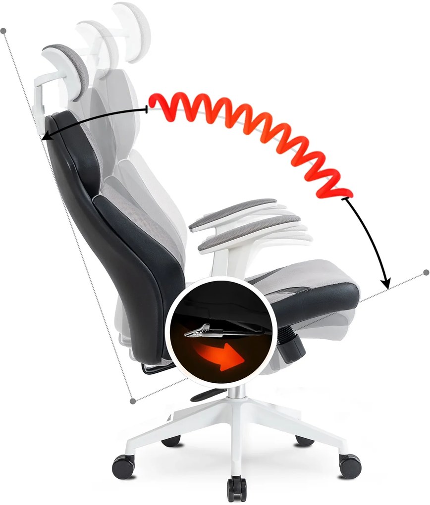 PROXIMA.store - Kancelárske kreslo DUNCAN FARBA: šedá