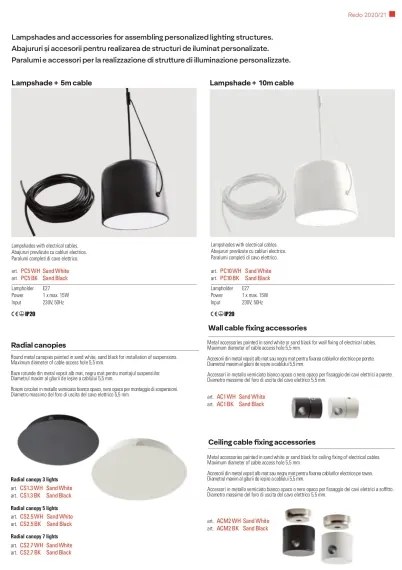 Redo 01-1826 - Luster na lanku DODO 3xE27/15W/230V pavúk