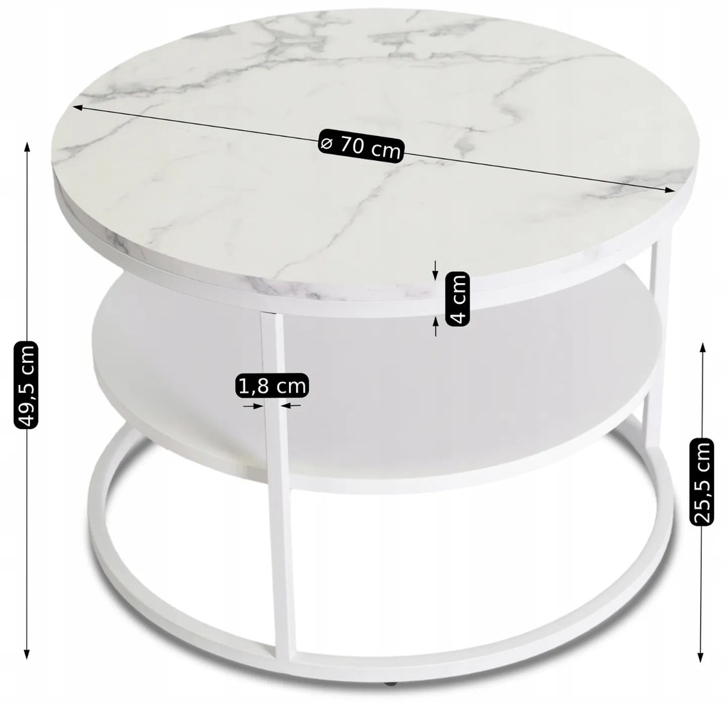 PROXIMA.store - Nadčasový okrúhly konferenčný stolík BEST FARBA: čierna