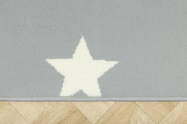 Koberec LUNA 533744/89944 hviezdy, sivý / krémový