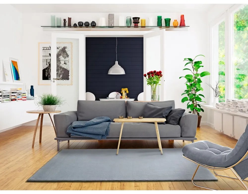 Sivý koberec Universal Berna Liso, 60 x 110 cm