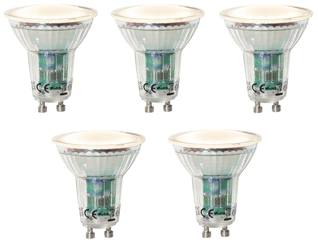 Sada 5 GU10 LED žiaroviek so súmrakovým senzorom 3W 200 lm 2700K