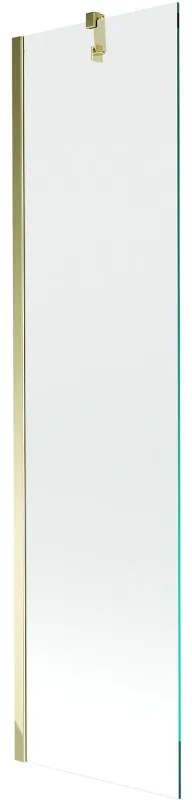 Mexen Next vaňová zástena jednokrídlová 50 x 150 cm, Transparentné, Zlatá - 895-050-000-00-00-50