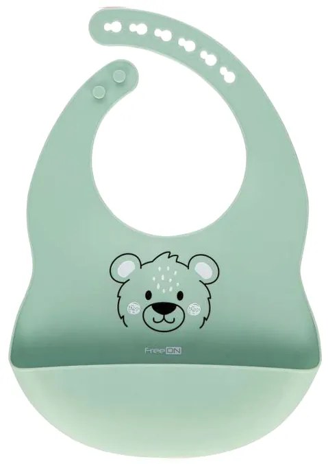 Silikonový bryndák FreeON - zelený