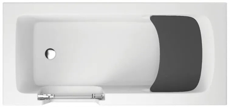 D‘Eluxe - VANE - Bezbariérová vaňa s dvierkami SENIOR VOVOB1880 180x80cm Čierna - dvierka v ľavo Bezbarérová vaňa s dvierkami čierna Vaňa + Predný a 2 x Bočný Panel