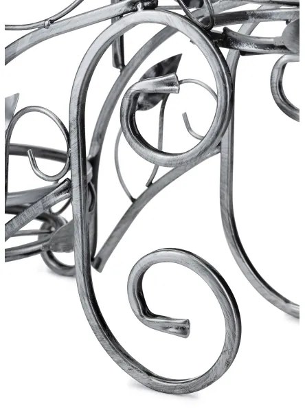 Stojan na kvety 88x65 cm strieborná