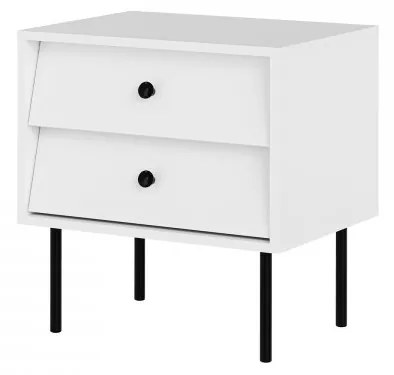 Set dvoch nočných stolíkov Aurezi 2S, Farby: biela