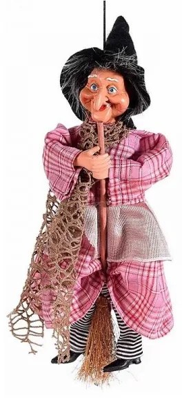 Lietajúca striga Tartana v ružových šatách 32 cm