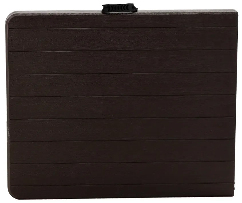 Skladací cateringový stôl PEGGY 61,5 cm hnedý