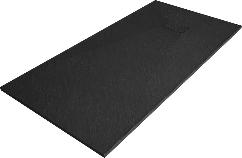 Mexen Hugo, SMC obdĺžniková sprchová vanička 180 x 90 cm, čierna matná, 42709018