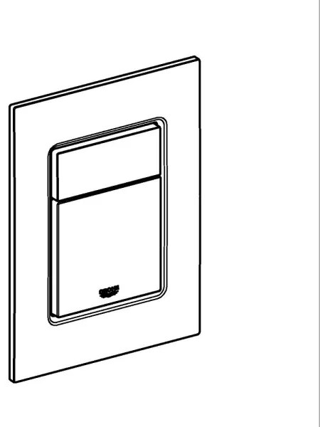 GROHE 37535DA0 - Ovládacie tlačidlo SKATE COSMOPOLITAN S 130 × 172 mm bronzové