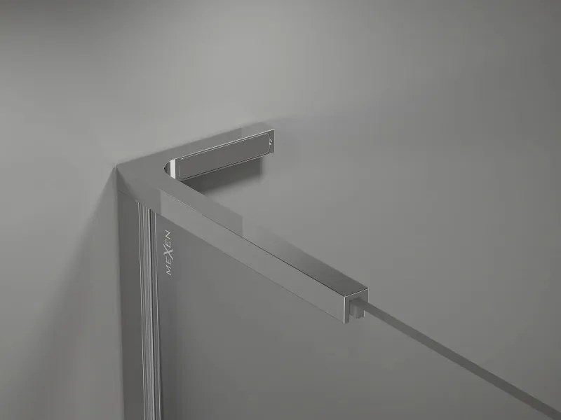 Mexen, Mexen Kioto-X L sprchová stena 50 x 200 cm, priehľadná 10 mm, chróm - 800-050-107-01-00-X