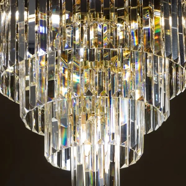 Brilagi - LED Krištáľový luster na reťazi MOZART 5xE14/40W/230V zlatá