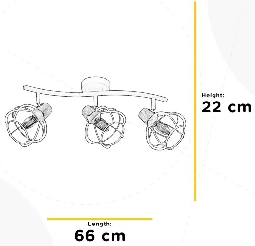 ONLI - Bodové svietidlo GINGER 3xE14/6W/230V
