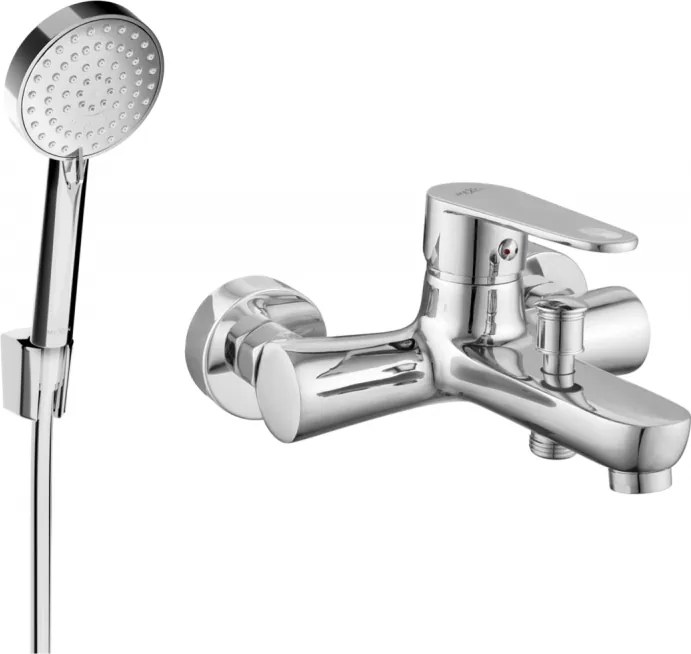 Mexen Kama R75 vaňová batéria s sprchovým setom, chróm - 7253R75-00