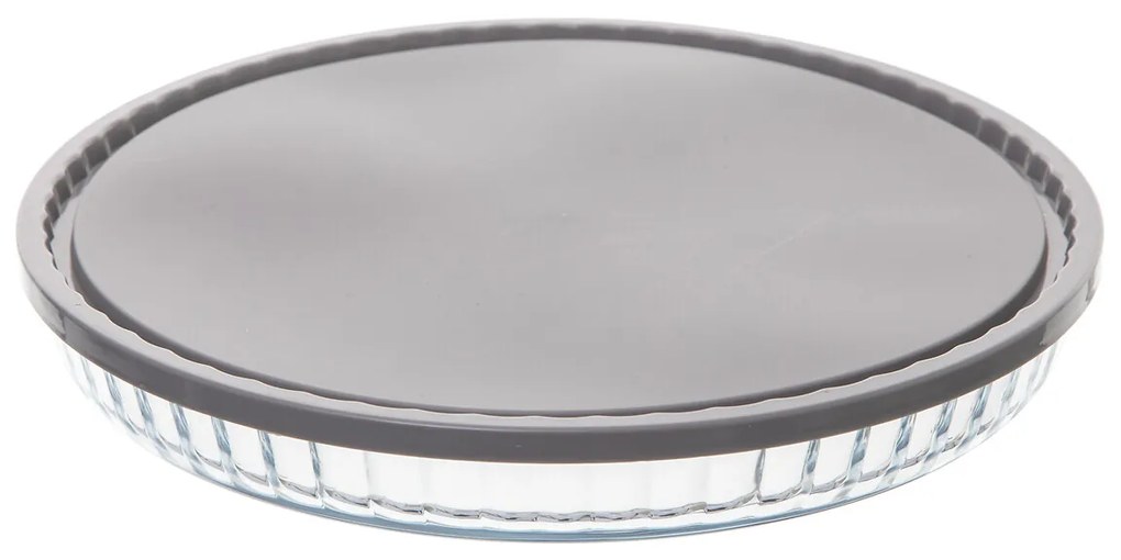 Sklenená forma na pečenie s vekom Keepeat (fi) 27,5 cm